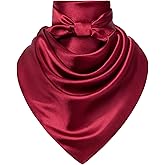 Men's Denim Square Scarf - 35" Large Solid Color Neck Scarf, Gift Packed