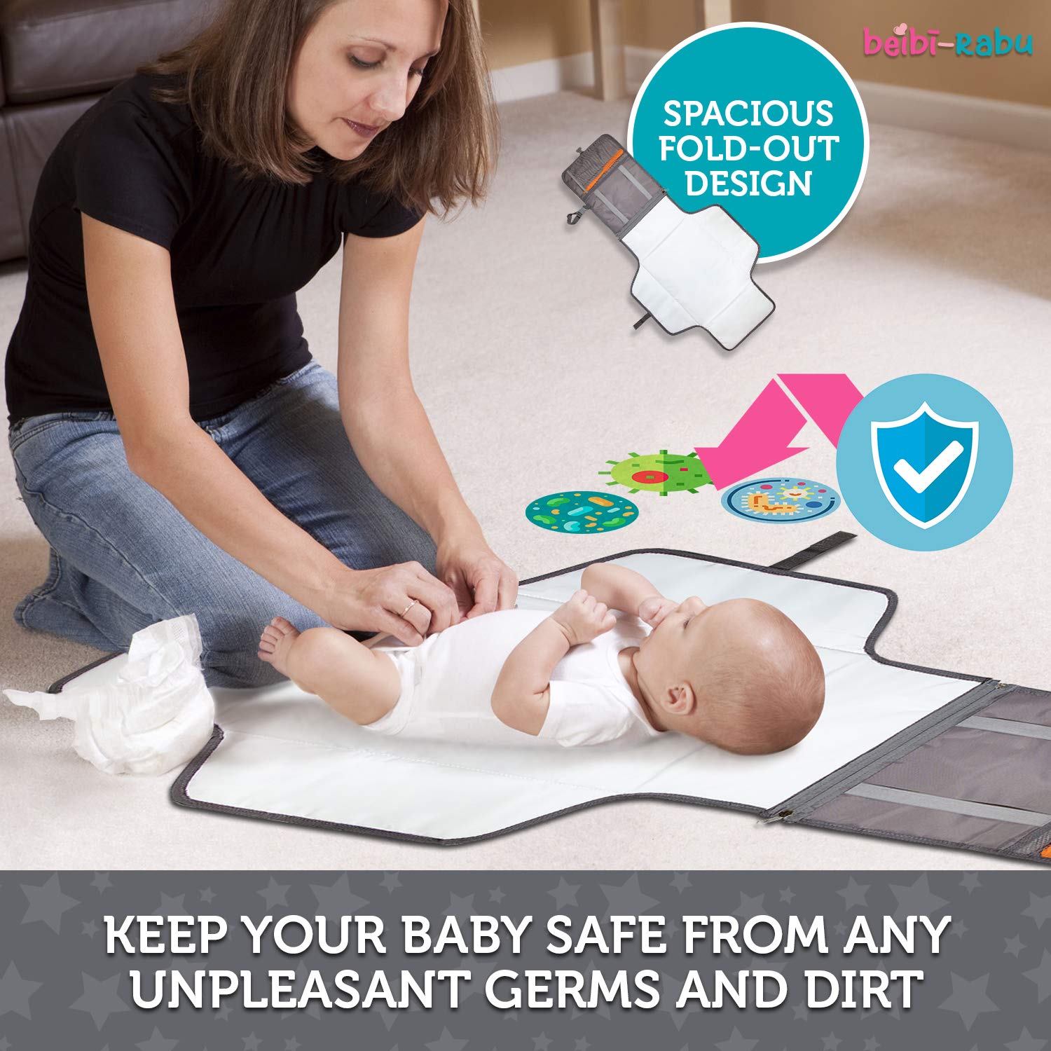 changing mat that keeps baby still