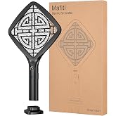 Mafiti Bug Zapper 3000V Mini Electric Fly Swatter with LED Light | Bug Zapper Indoor with Safety Grid for Home,Kitchen&amp;Outdoor Camping-AA Battery Powered (not incl.)