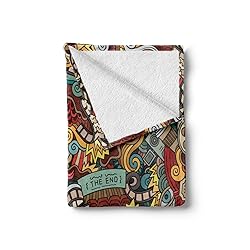 Ambesonne Hipster Throw Blanket, Cinema Items