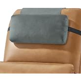 Head Recliner Pillow Adjustable Shredded Memory Foam Headrest Pillows for Recliner Chairs,Non-Slip Velvet Cushion for Pain Relief Neck Support Pillow for Travel Home Sofa Armchair with Zipper Cover