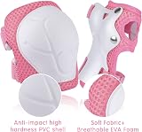 WayEee Kids Helmet & Pads Set Age 3-10 Bike Skateboard Roller Skating Pink view 2