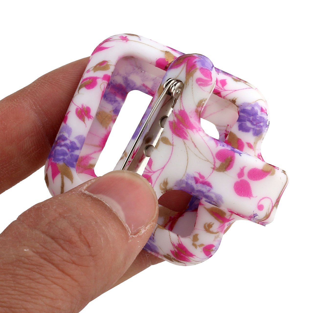 JSDDE Montre de Poche pr infirmières Mode Couleur Motifs en Caoutchouc de Silicone Fob Montres Rectangle + 5 Housses Gratuites