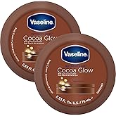Vaseline Cocoa Glow Body Cream 2-Pack – Pure Cocoa Butter 48H Moisturizing Cream for Dry Skin, Travel-Size, 2.53 Fl Oz Ea