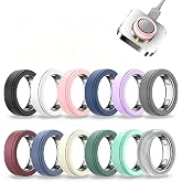12-Pack Silicone Ring Cover for Oura Ring 5 | Scratch-Resistant Anti-Slip Silicone Protector Case for Oura Ring Gen 5 &ndash; Daily/Sports, Smart Accessories for Women &amp; Men