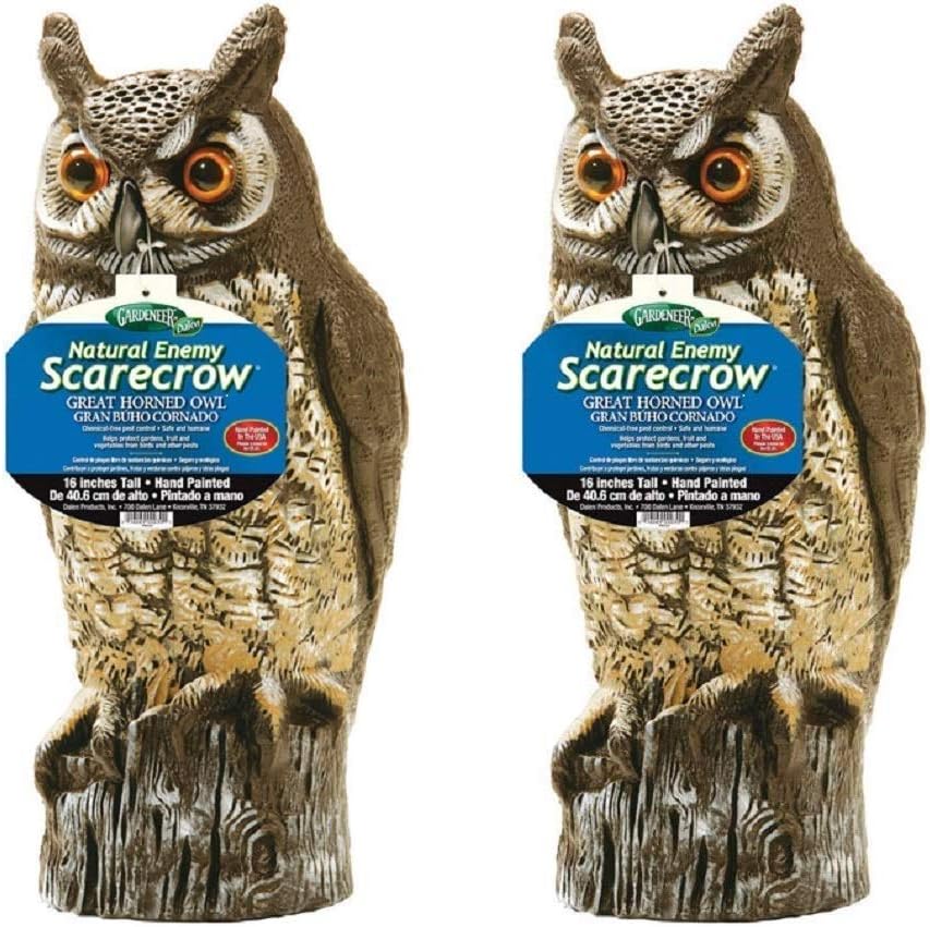 Dalen 016069000301 OW6 Gardeneer by Natural Enemy Scarecrow Horned Owl (Pack of 2)