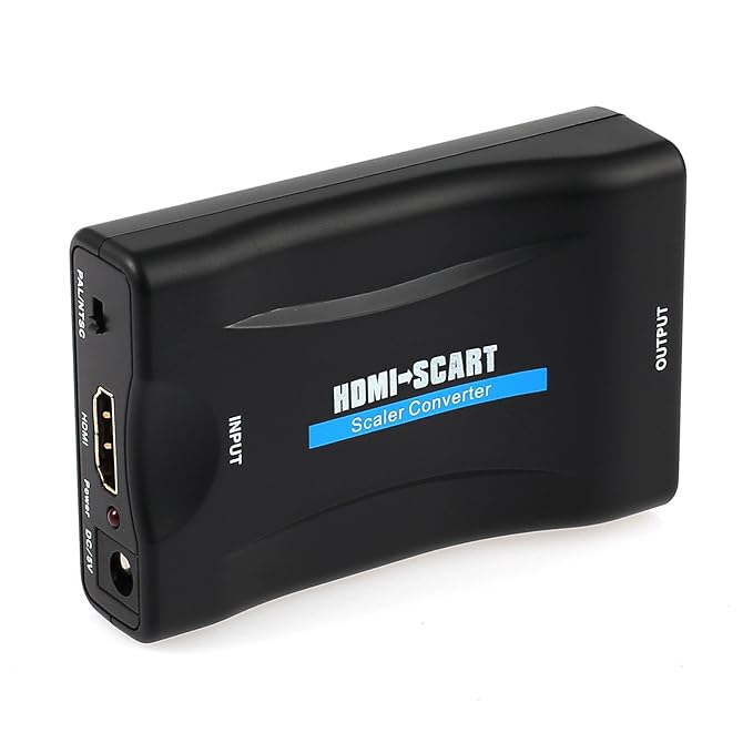 Proster HDMI zu SCART Konverter Adapter 1080P HDMI zu SCART Adapter HDMI Eingang SCART Ausgang Adatper für SKY Blu-Ray Player