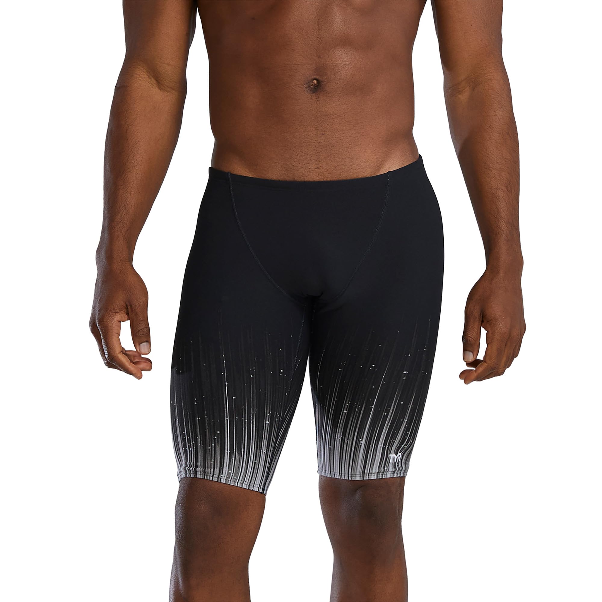 TYR Durafast Elite Swim Jammers for Men - Competition Swimwear with Championship Cut, Ultra-Durable Compressive Fabric - Jammer Briefs for Training, Racing, Recreation Image