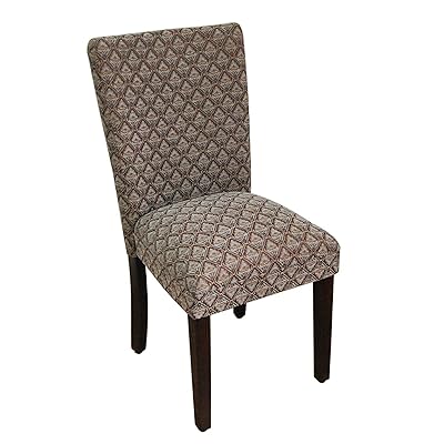 HomePop Parsons Classic Upholstered Accent Dining Chair, Blue