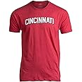 Cincinnati | Classic Retro Black Red Blue Grey Ohio City Pride Newport Fan Men Women T-Shirt
