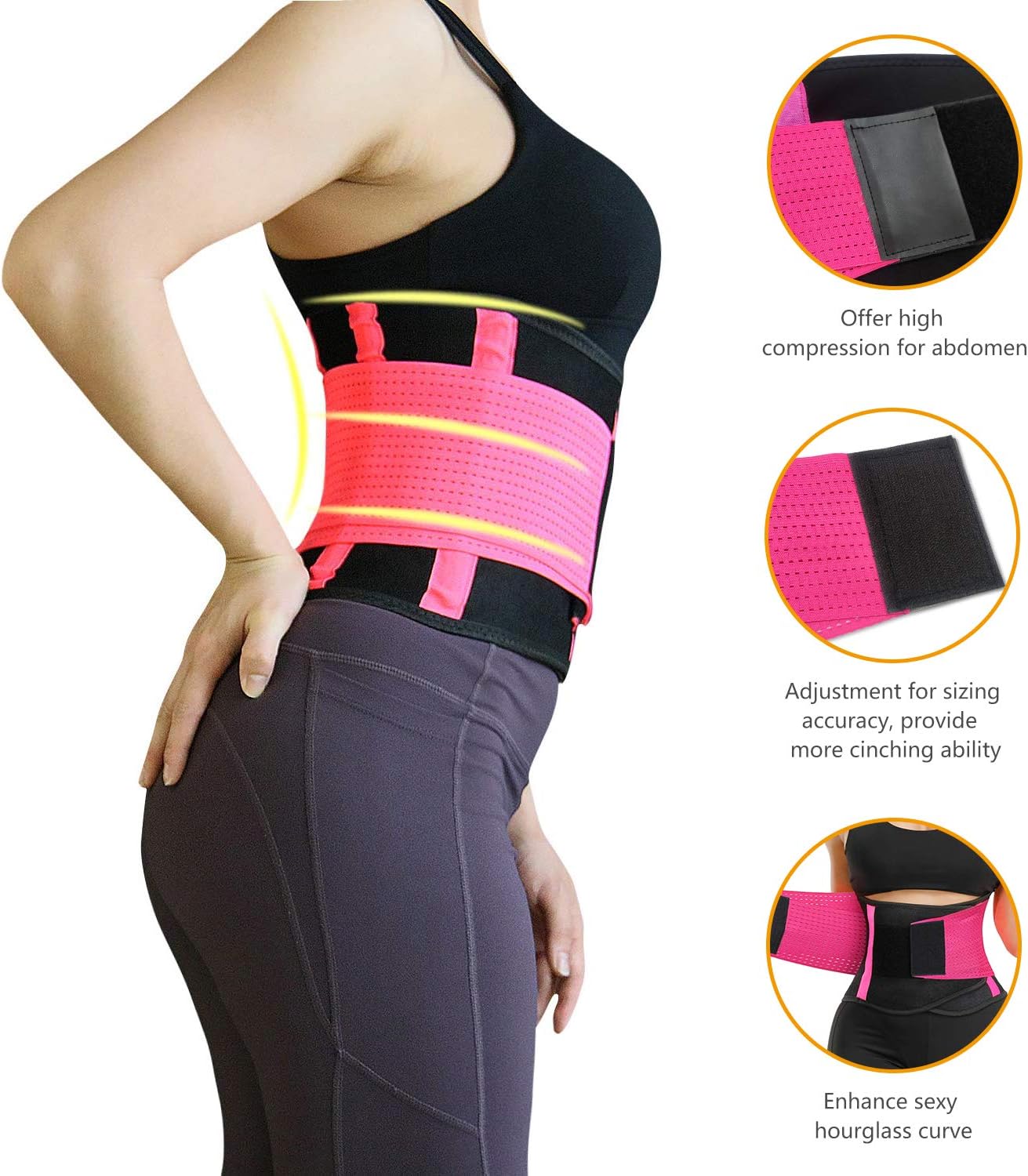 Waist Trainer Belt Belly Wrap Trimmer Slimming Band