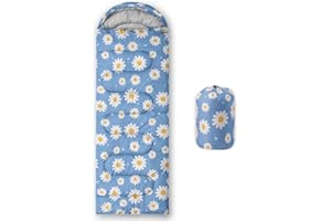 Datura home Kids Sleeping Bag for Boys Girls,Rocket Moon Print-Lightweight Warm Portable Outdoor Indoor-Waterproof Cold Weather Resistant Sleeping Bag for Camping Hiking