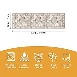 HY HAO YUN LAI Hallway Runners, Washable Long Soft