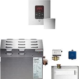 6kW Steam Bath Generator with MSButler1SQ Package in Polished Chrome