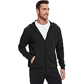 LETAOTAO Lightweight Hoodie Men Zip Up Hooded Sweatshirt Thin Slim Fit Jacket Available in Regular & Tall Sizes