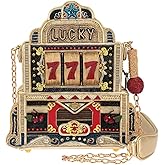 Mary Frances Lucky 7 Beaded Handbag – Novelty Casino-Themed Crossbody Bag, Multicolor