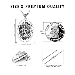DOTBJ 925 Sterling Silver Saint Jude Pendant