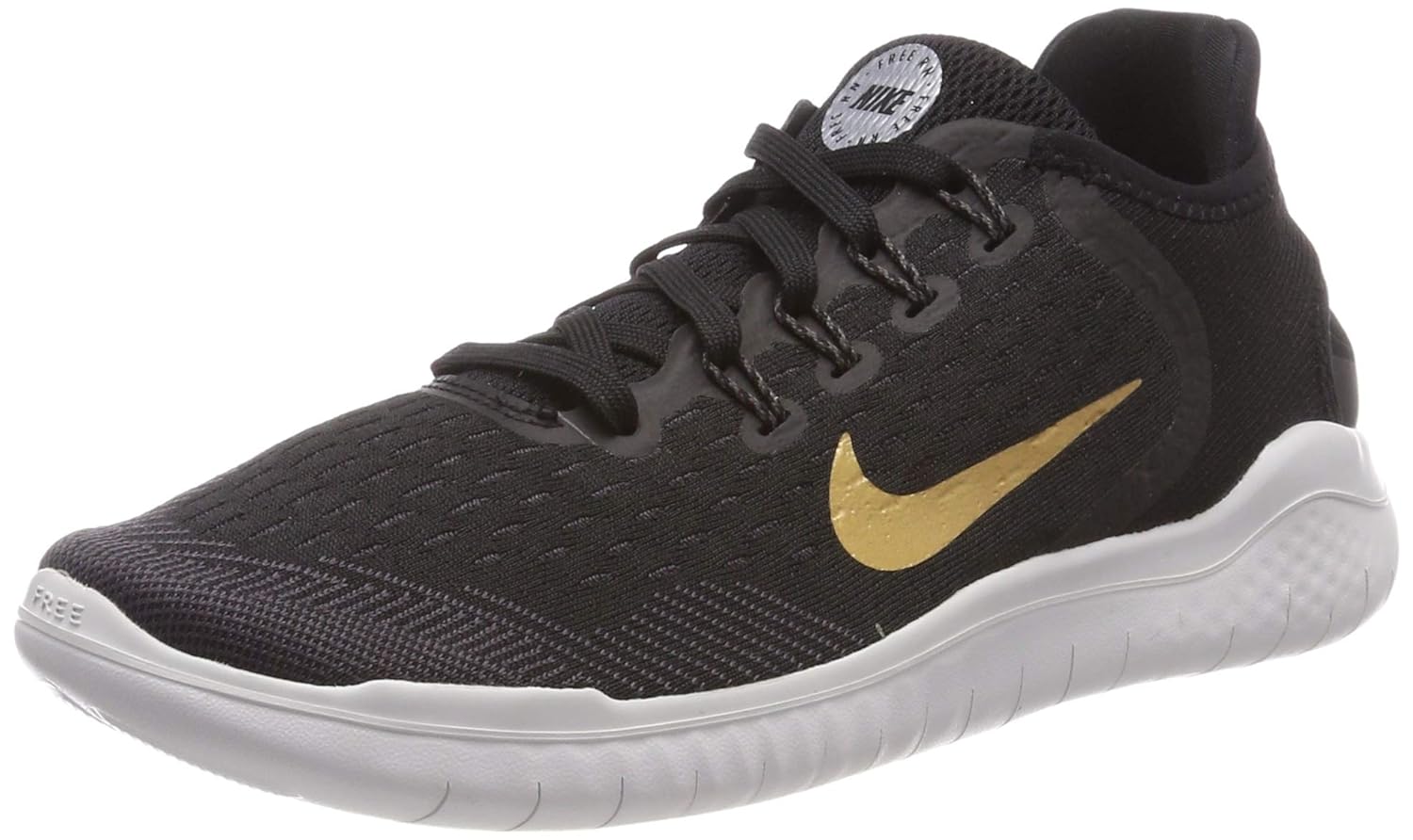 nike free rn 2018 black vast grey