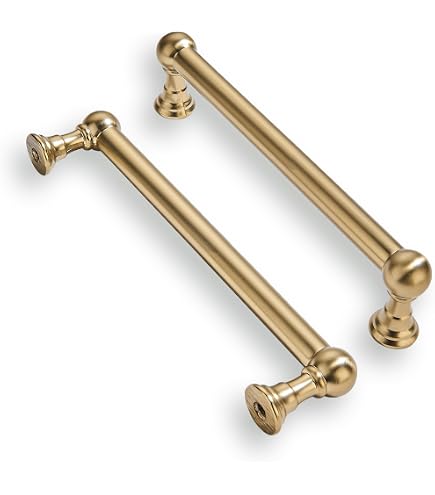 thumbnail image 2 of Keeler Ribbon & Reed Cabinet Pull – Polished Brass, 3 3/4" CC, M8, Solid Brass Handle 2 of 5