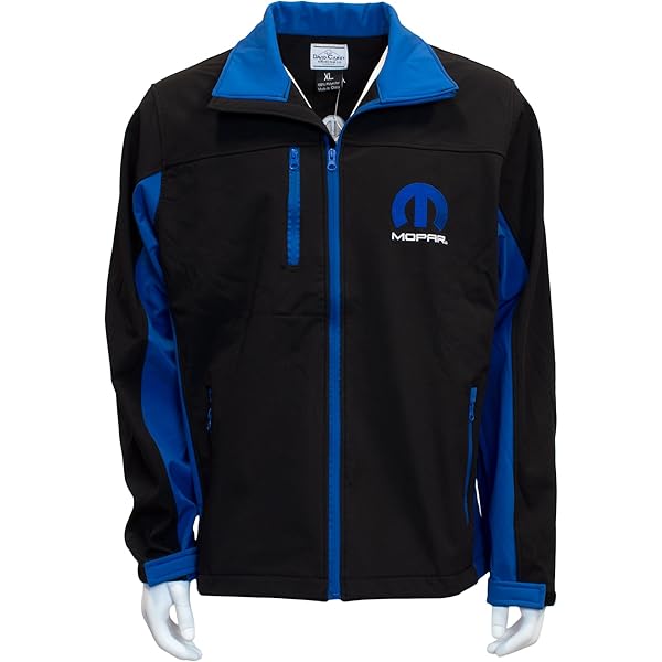 Men's MOPAR Lightweight Nylon Windbreaker Jacket - Water & Wind Resistant, Zip Front, Adjustable Hem