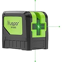 Huepar Laser Level 3 - Point, Green Plumb Laser Level Spots for Soldering and Points Reference Positioning, 60m Working Range