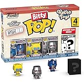 Funko Bitty POP Retro Toys - Transformers, 4-Pack and A Surprise Mystery Mini Figure - 0.9 Inch (2.2 Cm) - Transformers Classic Collectable - Stackable Display Shelf Included - Gift Idea