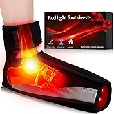 Puroth Red Light Therapy for Feet, Infrared Light Therapy Feet Wrap with 660nm 850nm Near Infrared, 5 Adjustable Brightness Timer, 3 Modes for Foot Ankle Heel, Up to Foot Size 12, Valentines Day Gifts