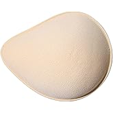 Polreta Mastectomy Breast Forms,Foam Latex Spiral Breast Prosthesis for Mastectomy Bra Breathable Breast Insert Pads(1 Piece)