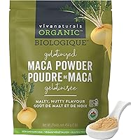 Viva Naturals Organic Maca Powder, 1lb (16 oz) - Gelatinized Maca Root Powder Organic - Vegan and Kosher Peruvian Maca Superf