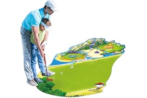 GOODLYSPORTS Mini Golf, Toddler Golf Clubs, Mini Golf Set with Putting Mat and Retractable Kids Golf Clubs, Kids Putting Green, Kids Golf Clubs 3-5, Indoor and Outdoor Toddler Golf Set for Boys Girls