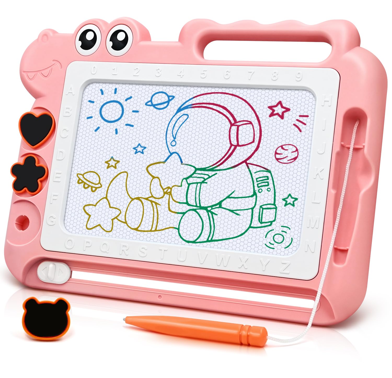 Photo 1 of AiTuiTui Magnetic Drawing Board Toddler Toys Gift for 2 3 Year Old Girls Boys, Sketch Writing Doodle Pad Age 2-4 Travel Games, Educational Learning Kids Toys for Toddlers Birthday (Pink)