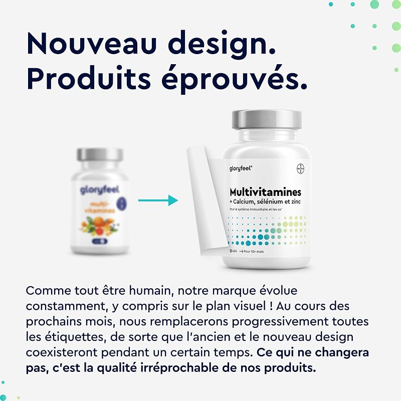 Multivitamines et Minéraux – Format Économique 450 Comprimés à Partager – Avec Zinc, Sélénium, Calcium, Biotine, Vitamines A, B1, B2, B3, B6, C et D3 – Immunité, Fatigue, Muscles, Os et Peau