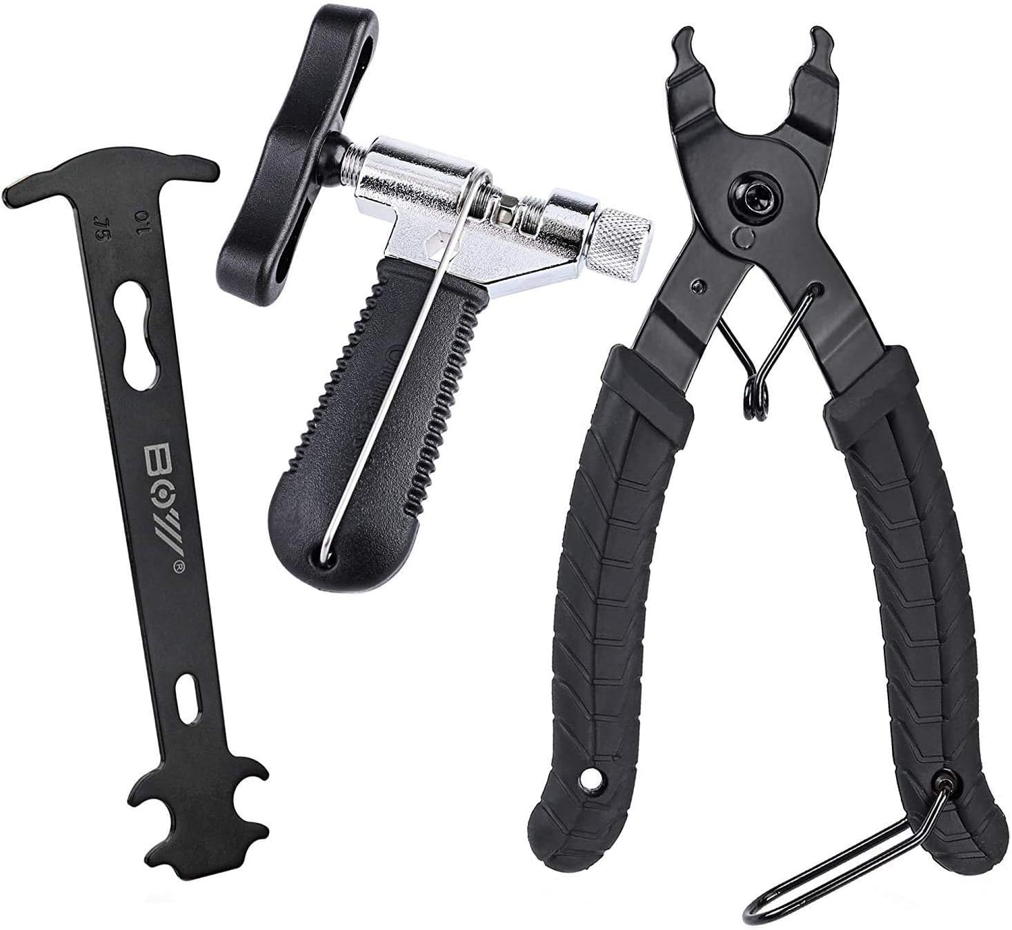 Owfvlazi Bike Link Plier Chain Breaker Splitter Tool Chain Checker Chain Missing Link Opener Closer Plier Chain Cutter Connector Wear Indicator Tool