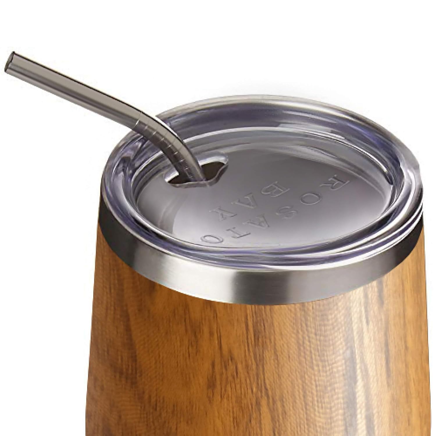 Unbreakable Coffee Cup Travel Mug Sparkle Pink with Lid and Straw12 oz