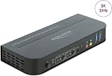 DeLOCK DisplayPort 1.4 KVM Switch 8K 30Hz USB 3.0 Audio 2 Port view 2