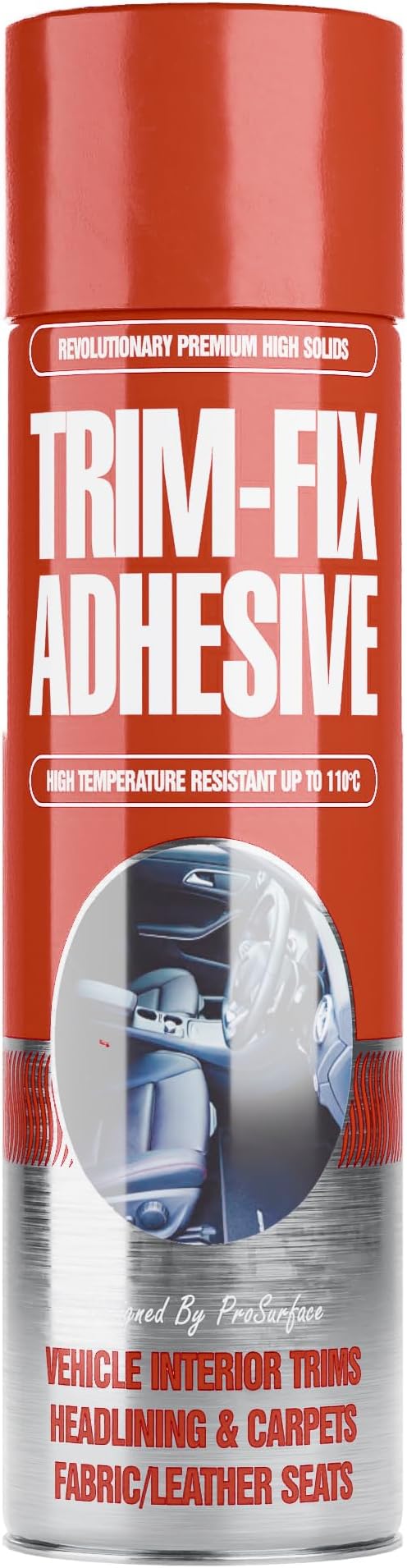 PRO SURFACE Trim Fix 500ml High Temp Spray Adhesive Glue for Van Lining Carpet