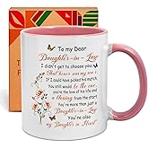 Birthday Gift for Daughter In Law - To My Dear Daughter-in-laws Ceramic Coffee Mug 11 oz - Mother-In-Law Father-In-Law Gift - Fathers Day Mothers Day Unique Gift For Son's Wife Cup -63