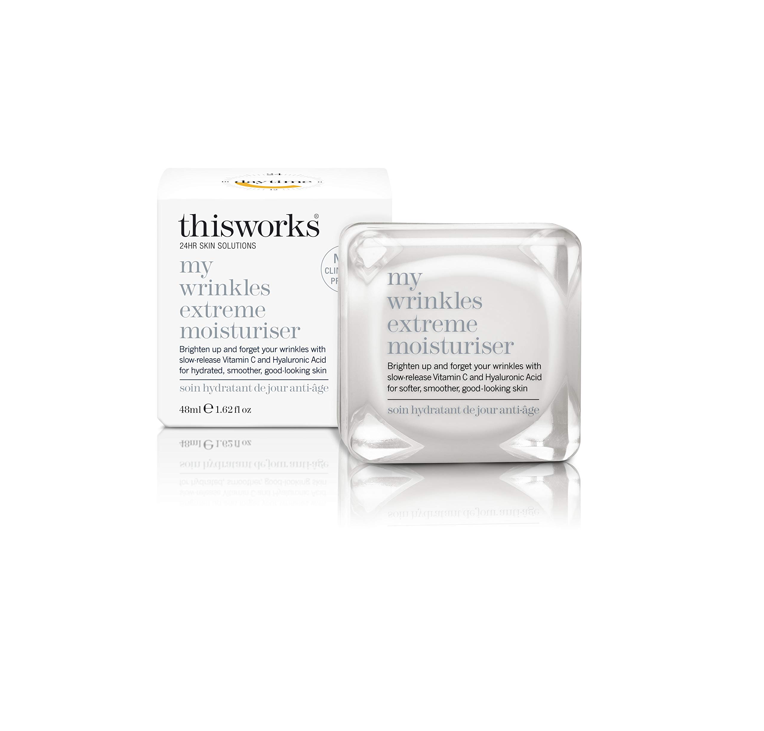 This Works My Wrinkles Extreme Moisture, 48 ml - Anti Aging Face Cream with Bakuchiol, Vitamin C and Hyaluronic Acid - Brightening Moisturiser to Smooth and Plump Dehydrated Skin โ image 1