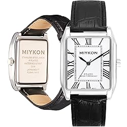 Miykon Vintage Watches for Men - Tank Square Silver