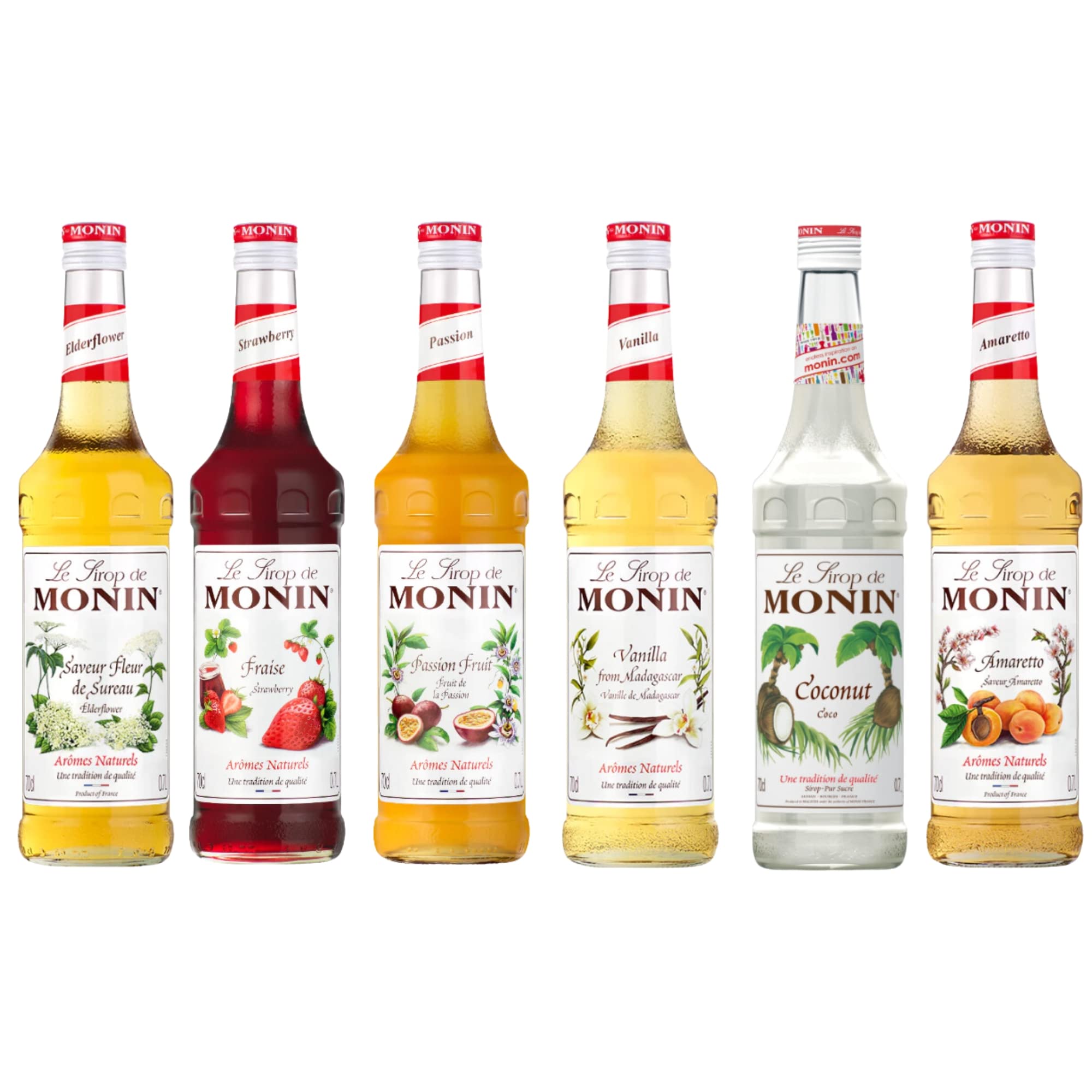 Monin Cocktail Essentials Set - Gift Set, Christmas Gifts Include 6 syrups of 25ml