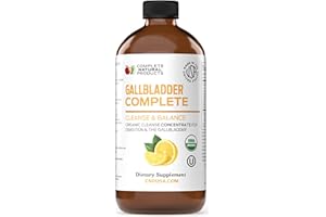 COMPLETE NATURAL PRODUCTS Gallbladder Complete 8oz - Natural Organic Liquid Gallstones Cleanse, Support, & Sludge Formula Supplement