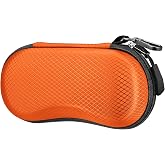 FINTIE Sunglasses Case, Hard EVA Shell Shockproof Sport Glasses Case | Metal Carabiner, Zipper Eyeglasses Holder, Reliable Protection, Storage Cover For Travel, For Men And Women