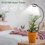Wolezek Grow Lights Indoor Plants Clip On 6500K Full Spectrum 360° Gooseneck view 6