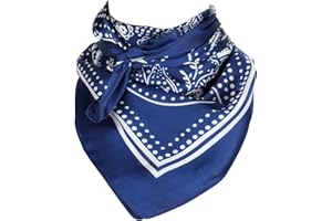 EIysee 27.5 Inches Satin Head Scarf -Hair Scarf Silk Head Scarf Silk Bandana Silk Hair Wrap Neck Scarf for Women Men