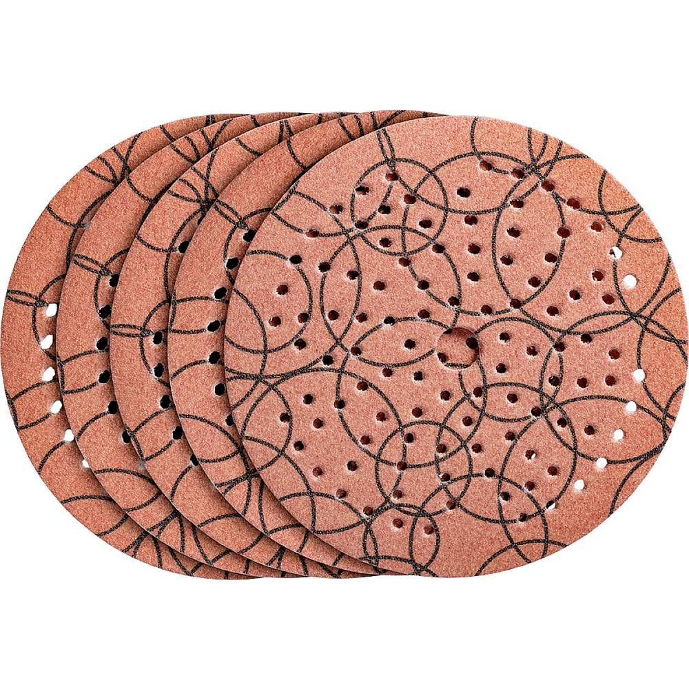 kwb Grinding Disc Ø 125 Mm Made Of Corundum With Antistatic Coating, Grit 120, Universal Perforation, Full Synthetic Resin Bond and Reinforced Paper Backing