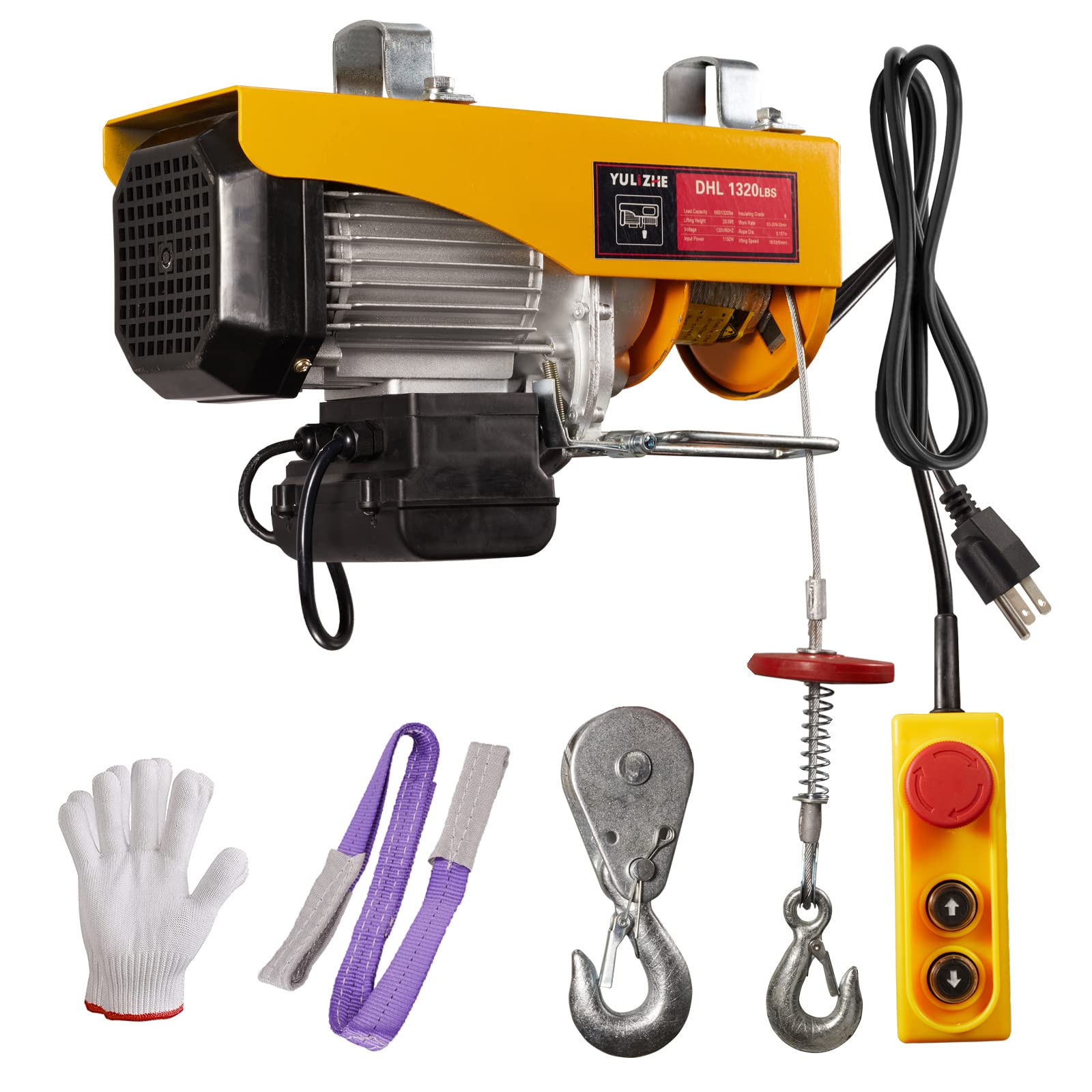 Mua Electric Hoist 1320 lbs Electric Winch, Wire Remote Control Power ...