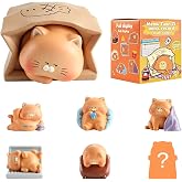Popobox Meow Tuanzi Off-Work Day Series Blind Box Figures | Random Design Action Figures, Collectible Toys, Birthday Gift, Home Decorations, 1 Figure