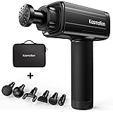 Massage Gun Muscle Neck Back Massager, Portable Body Tissue Percussion Handheld Shoulder Massager for Athletes, High-Intensit