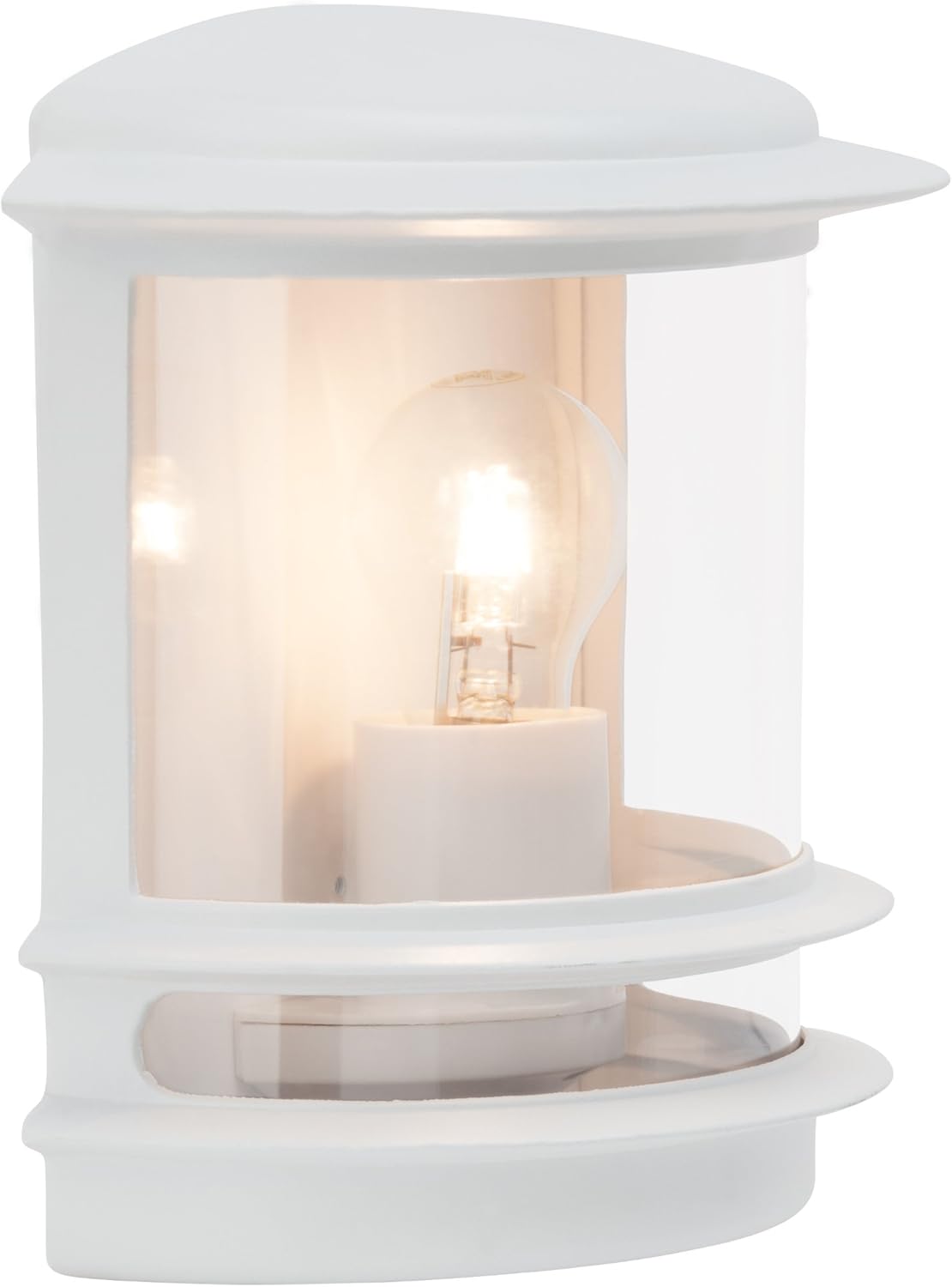 Brilliant Hollywood 47880/05 Exterior Light E27 1 x 60 W Die-Cast Aluminium/Plastic White, Weiß, 24 x 23.5 x 13 cm - Image 3