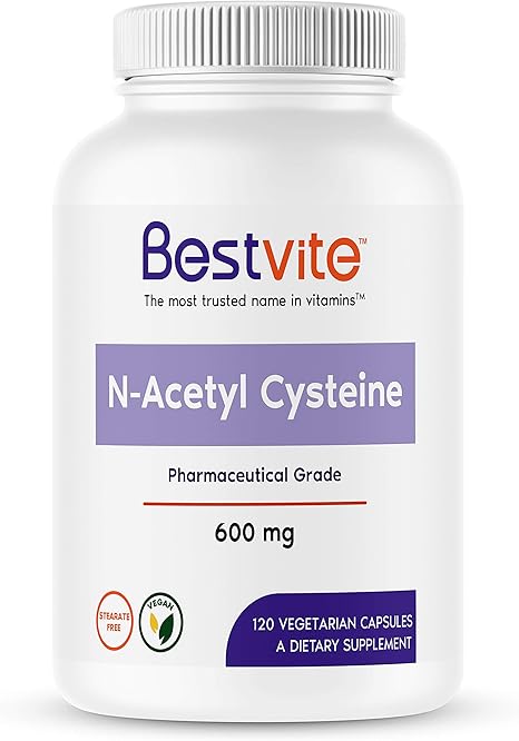 Amazon Com N Acetyl Cysteine 600mg Nac 120 Vegetarian Capsules